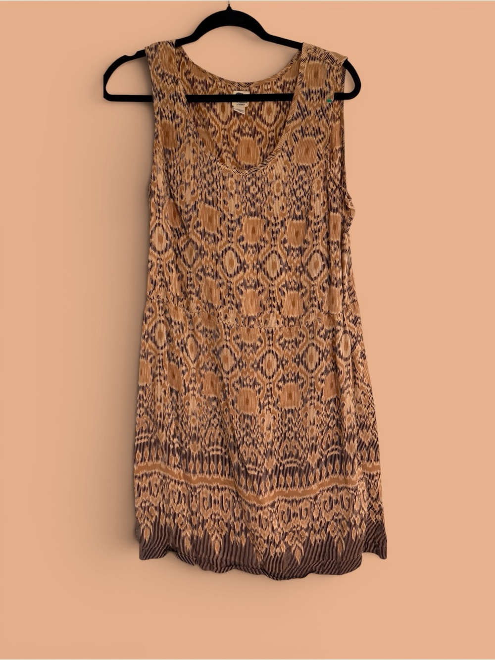 John Robshaw sleeveless dress. 100% SILK!